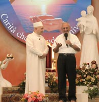 Swami Roberto with Father Fulgenzio Cortesi