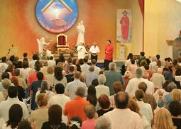 Swami Roberto with Father Fulgenzio Cortesi