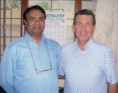 Padre Nathan with Pietro