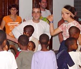 The President of Anima Universale at the Village of Joy